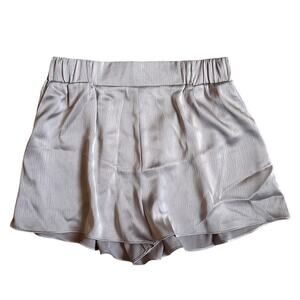 NWT KLd lavender purple satin pull on elastic wasitband shirts‎ SIZE L